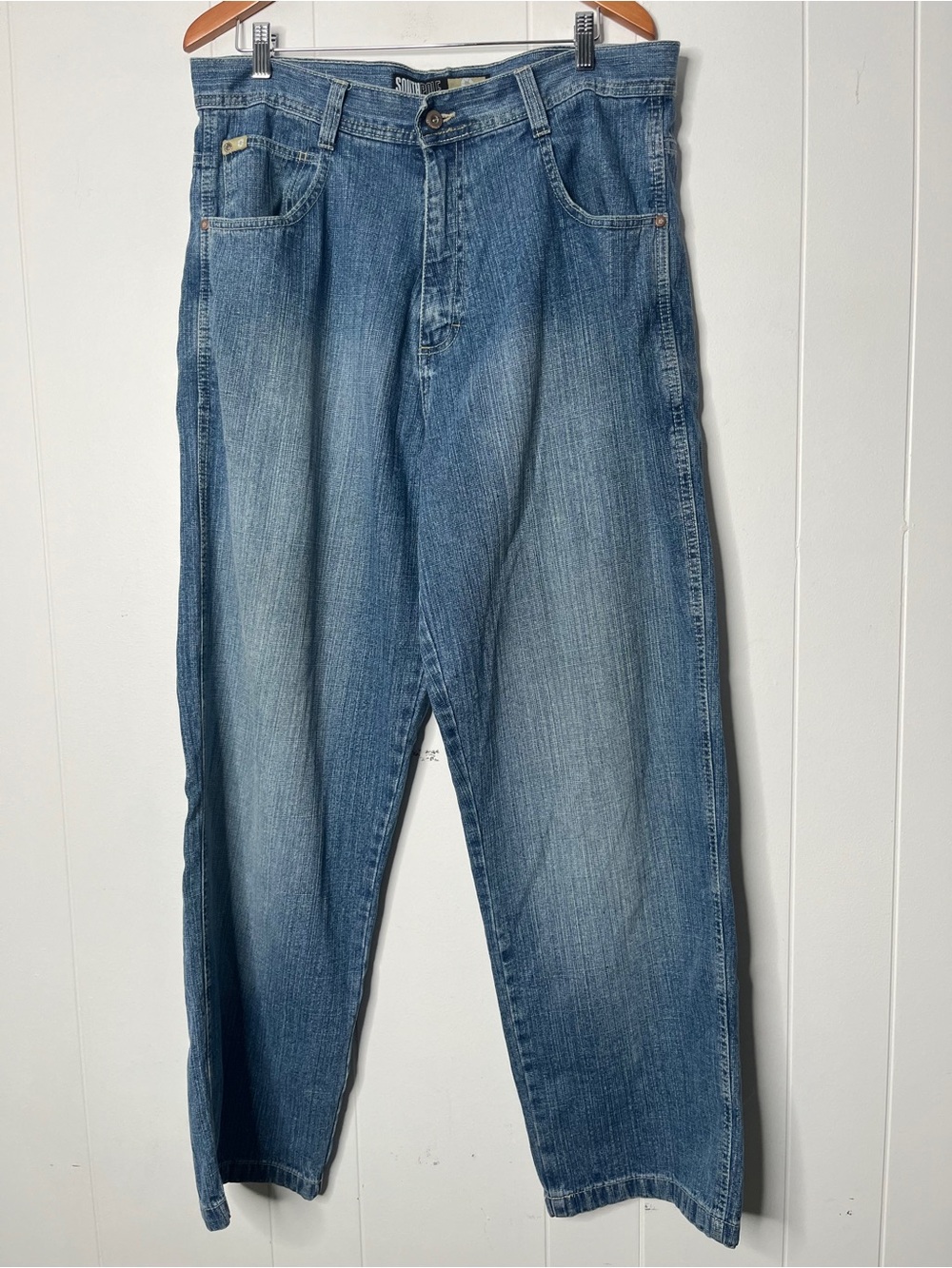 South Pole Medium Wash Wide Leg Jeans Size 36 - skater grunge Y2K